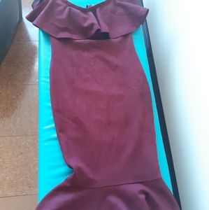 Burgundy Dress